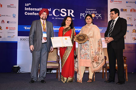 Golden Peacock CSR award