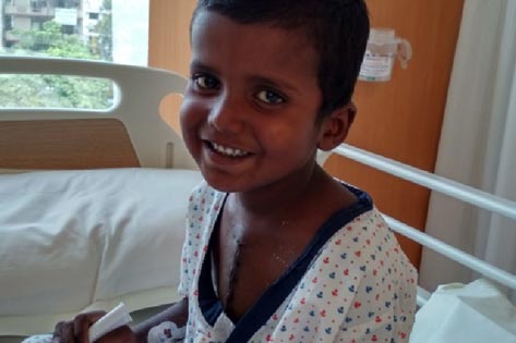 Abu, 4 yr old from Bihar treated for heart anomaly