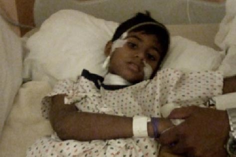  Anvesha 7 yr old from Delhi treated for Wilm’s Tumour
